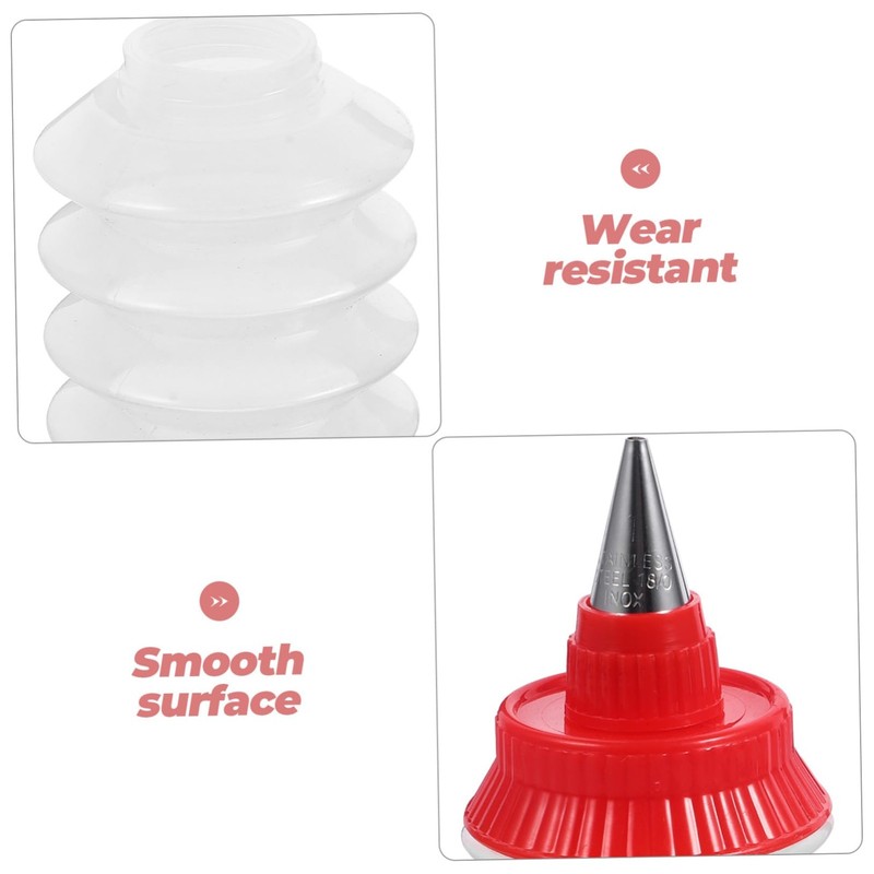 2pcs Cookie Icing Bottles Buttercream Squeeze Piping Bottles for Cake Decorat... gallery