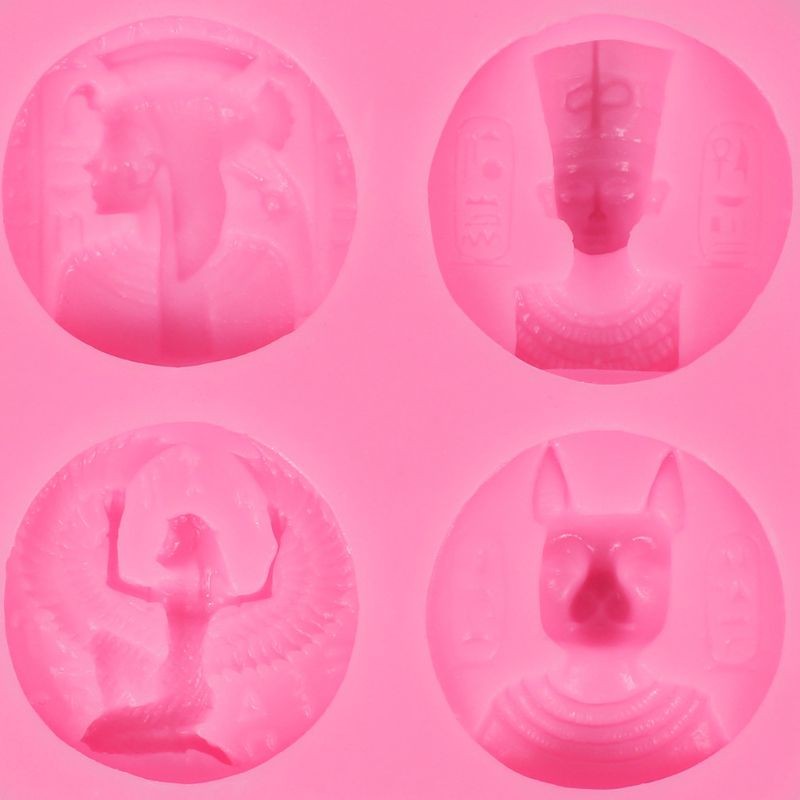 Egyptian Pharaoh Shape Epoxy Mold DIY Resin Casting DIY Toys Silicone Mold gallery