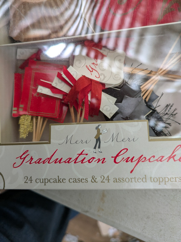6 Boxes MERI MERI Graduation Cupcakes CASES & TOPPERS (24 Ea.) gallery