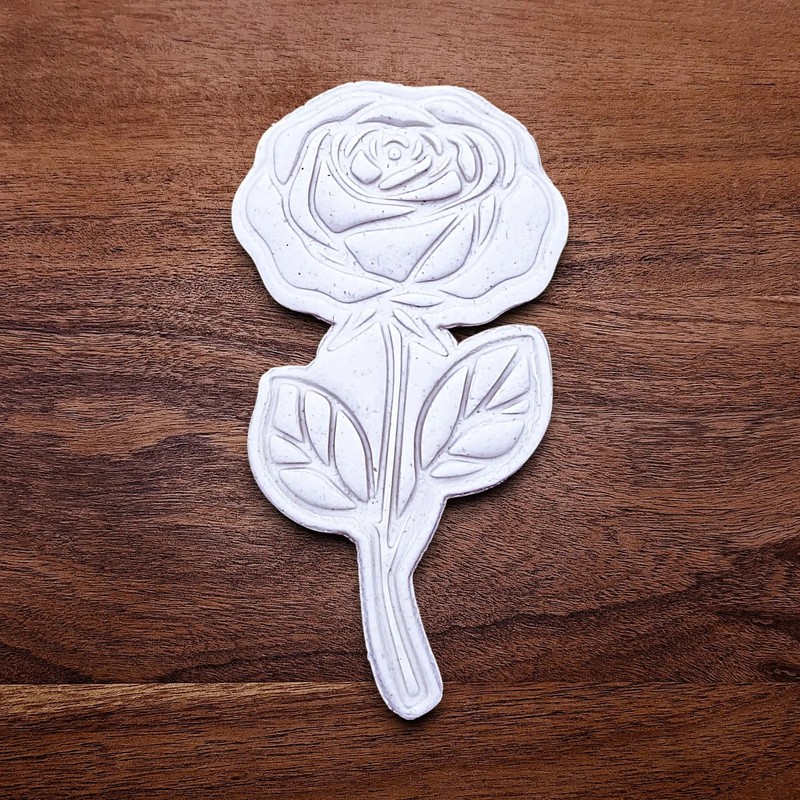 Rose Cookie Cutter Set and Optional Stamp: 2" to 10" Spring Wedding Baking Mold gallery