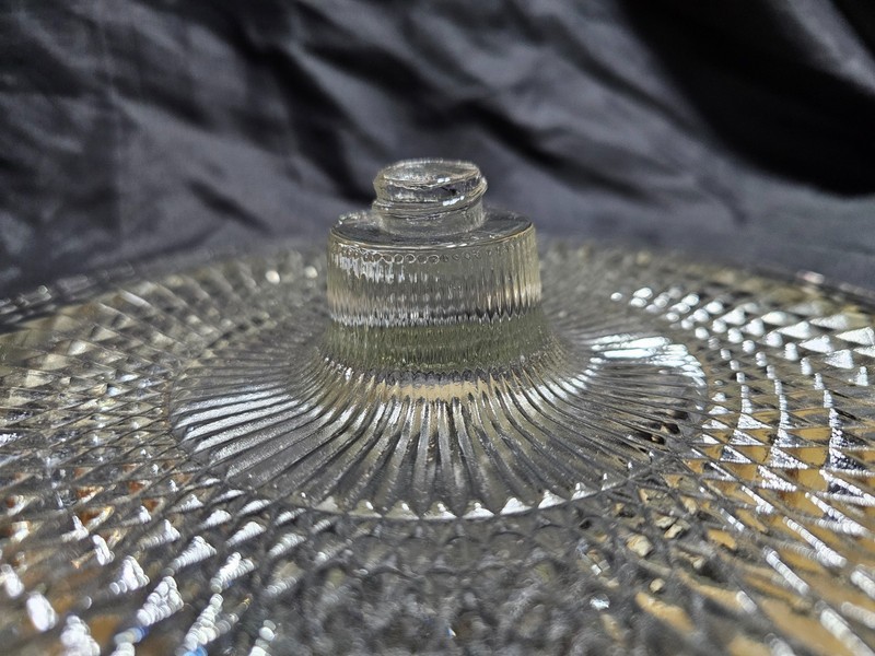 Vintage Duchin Creation Sterling Silver wgt Pedestal Cake Plate Hobnail 10.5" gallery