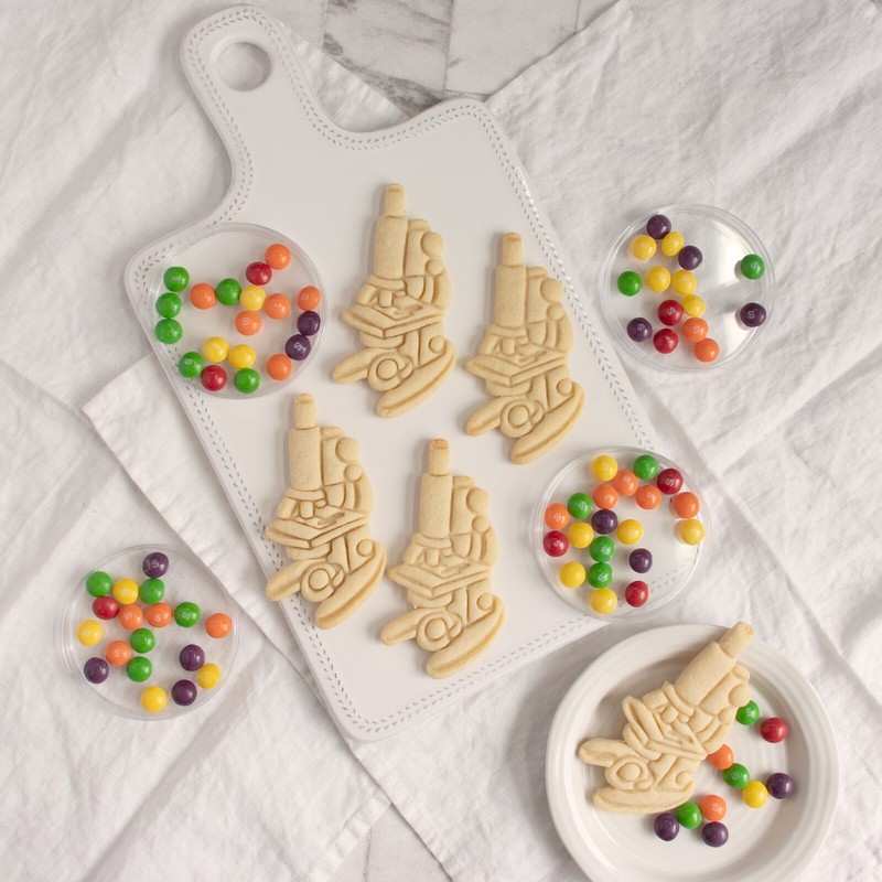 Microscope Cookie Cutter - Science laboratory microbiology chemists scientist gallery
