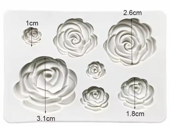 Rose Shape Cake Fondant Decorating Tools Silicone Mold For Cake Craft Silicone gallery