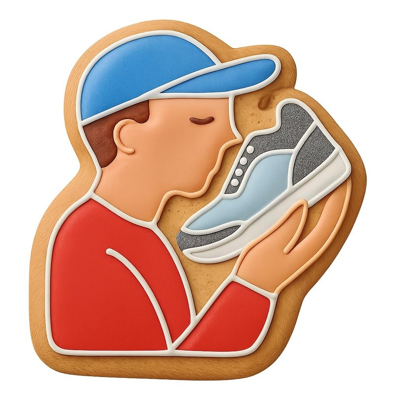 Reflective Sneakerhead Cookie Cutter & Stamp, Fondant & Clay - 4x3.9 gallery