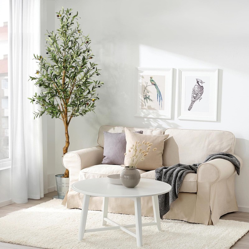 Gaomon Artificial Olive Tree 6Ft72In Tall Faux Olive Trees Silk Leaves For Home gallery