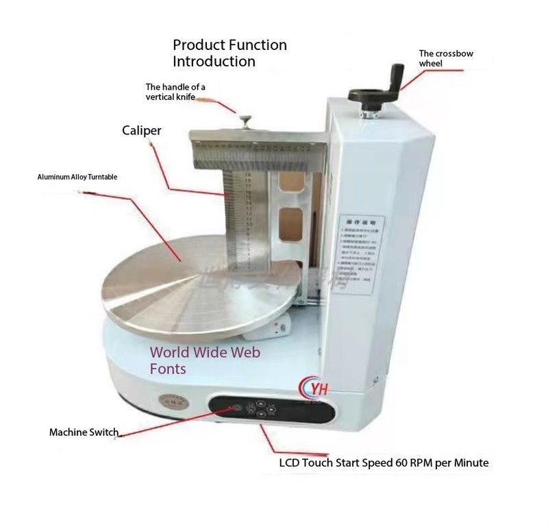 220V 4-12 Inch Birthday Cake Frosting Machine 3D Cake Frosting Machine gallery