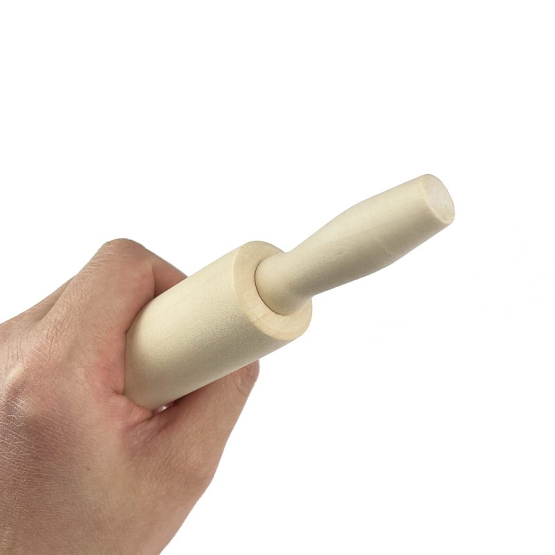 6 Pack Wood Small Rolling Pins 7.9 inch Kids Kitchen Baking Dough Tools gallery