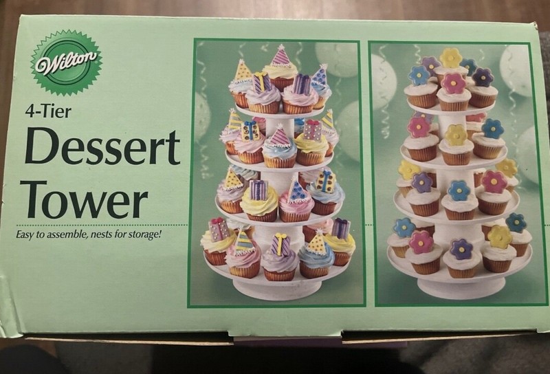 Wilton 4 Tier stacking Dessert Tower New In Box gallery
