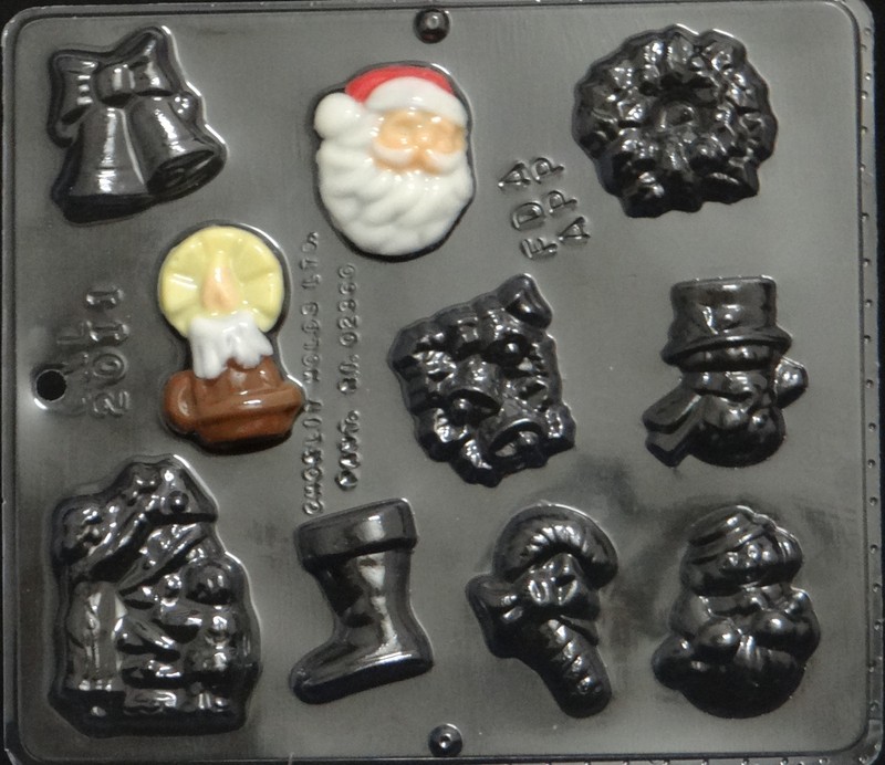 Christmas Assortment Chocolate Candy Mold Christmas 2011 NEW