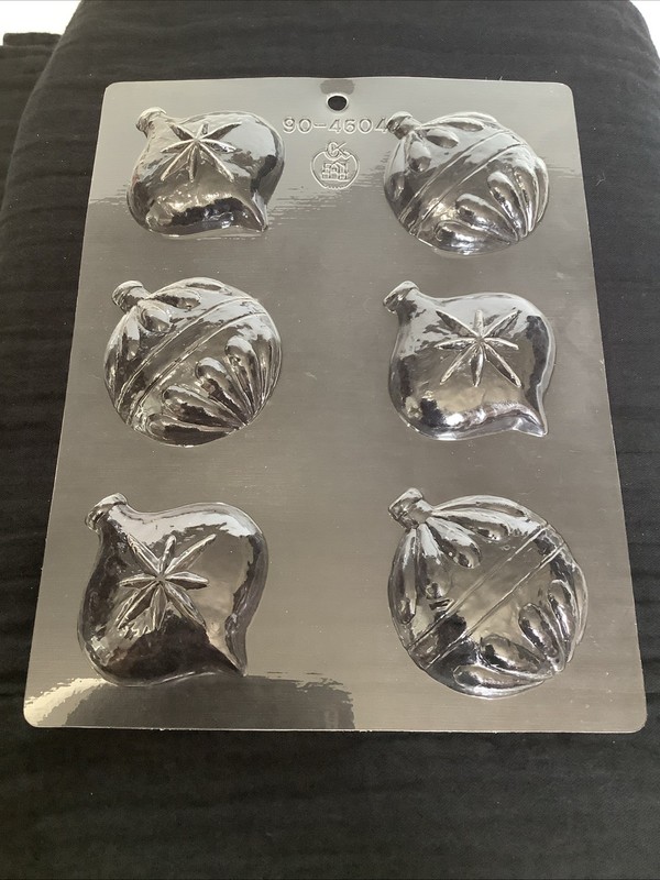 CK Products Large Vintage Ornaments Chocolate Mold Polypropylene