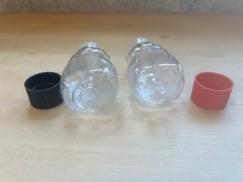 Plastic Honey Bear Bottles -2 oz Clear Reusable Mini Jars with Lid - Qty 2 gallery