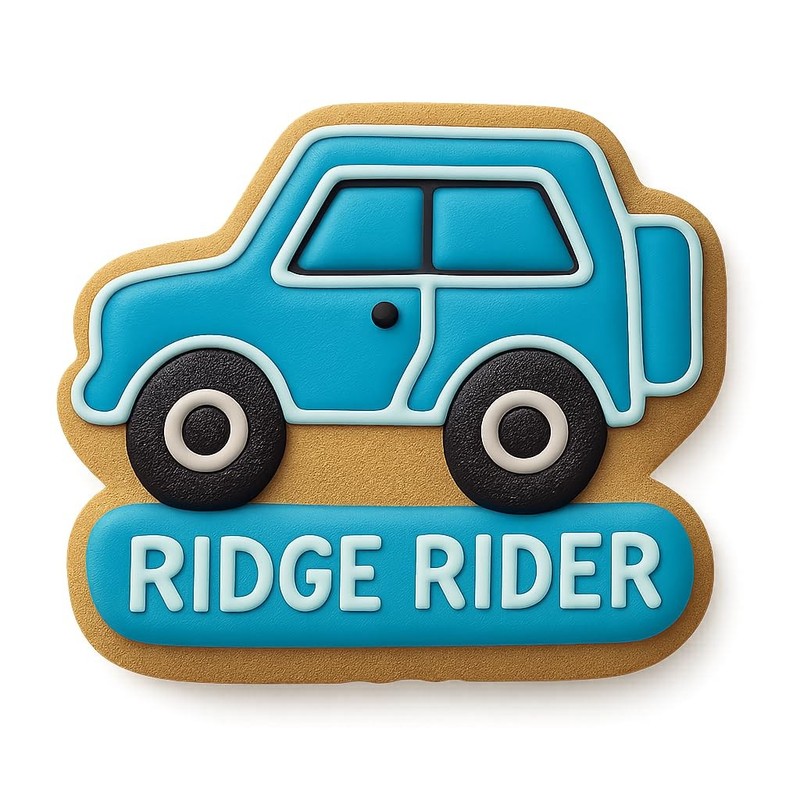 Ridge Rider Cookie Cutter & Stamp, Fondant & Clay - 4x3.4 gallery