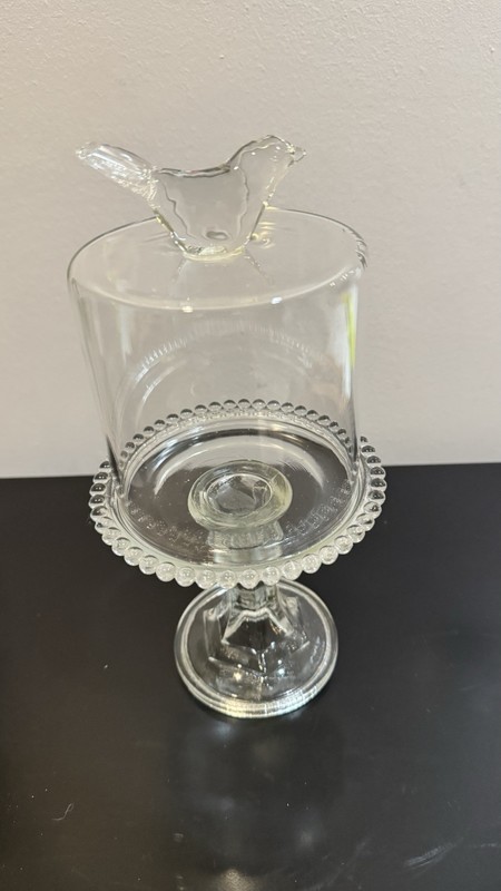 Cristal PORTA CUPCAKE VIDRO PASSARO Small And Bird