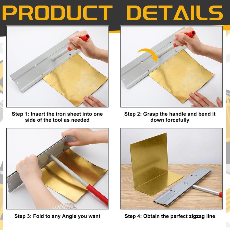 Otoolling 15 Inch Sheet Metal Bender Steel Metal Folding Hemming Tool Bending gallery