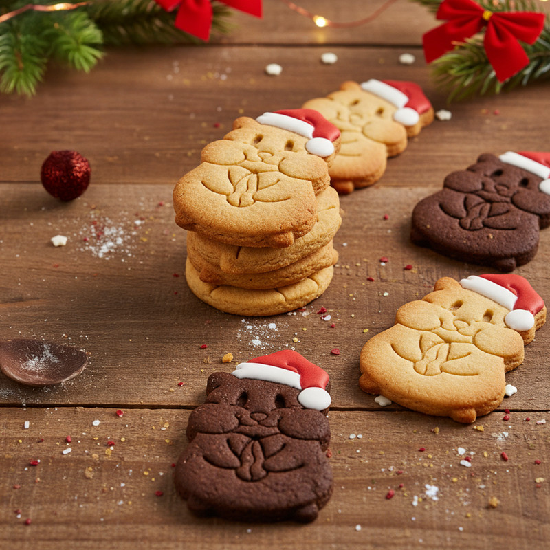 Hamster with Santa Claus Hat cookie cutter - Bake cute Christmas animal treats gallery