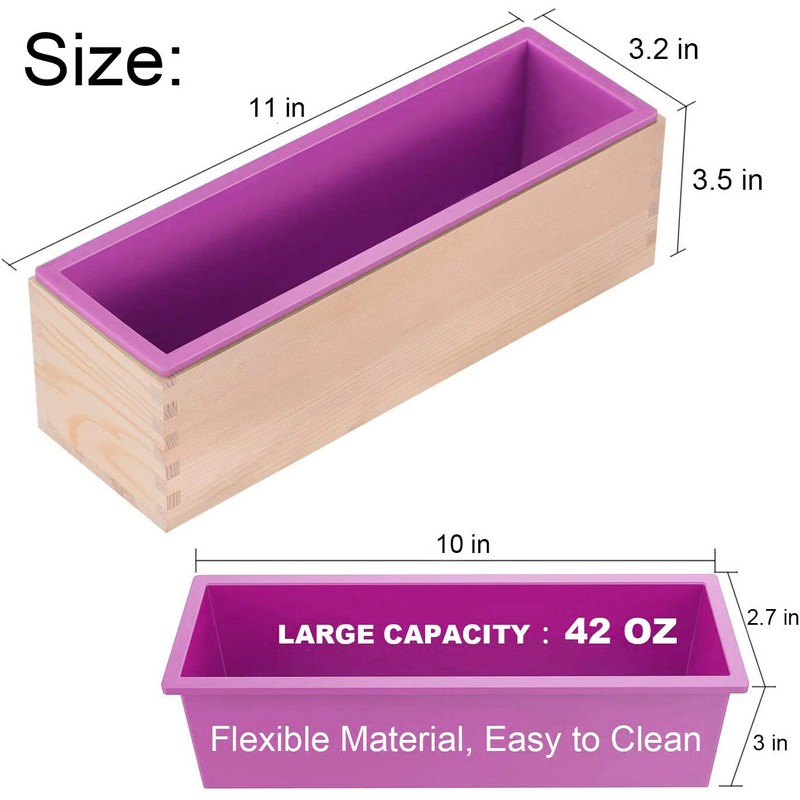 Large Loaf Soap Mold Rectangular Swirl Making Tools DIY Handmade Rendering Mould gallery