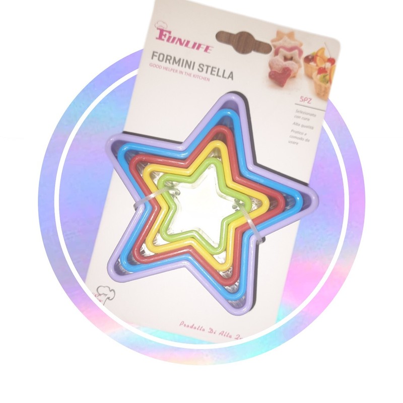 Set 5 pz. formine e stampi per biscotti Forma Stella gallery