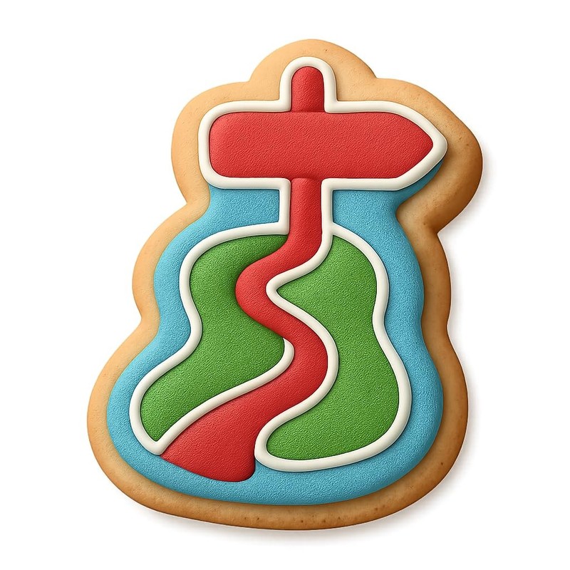 Trail Map Cookie Cutter & Stamp, Fondant & Clay – 3×4