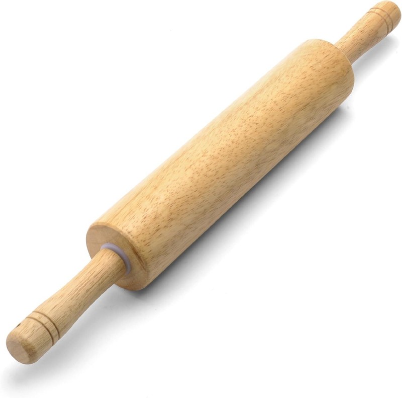 Classic Wood Rolling Pin for Baking, Professional Hardwood Dough Roller Comfort
