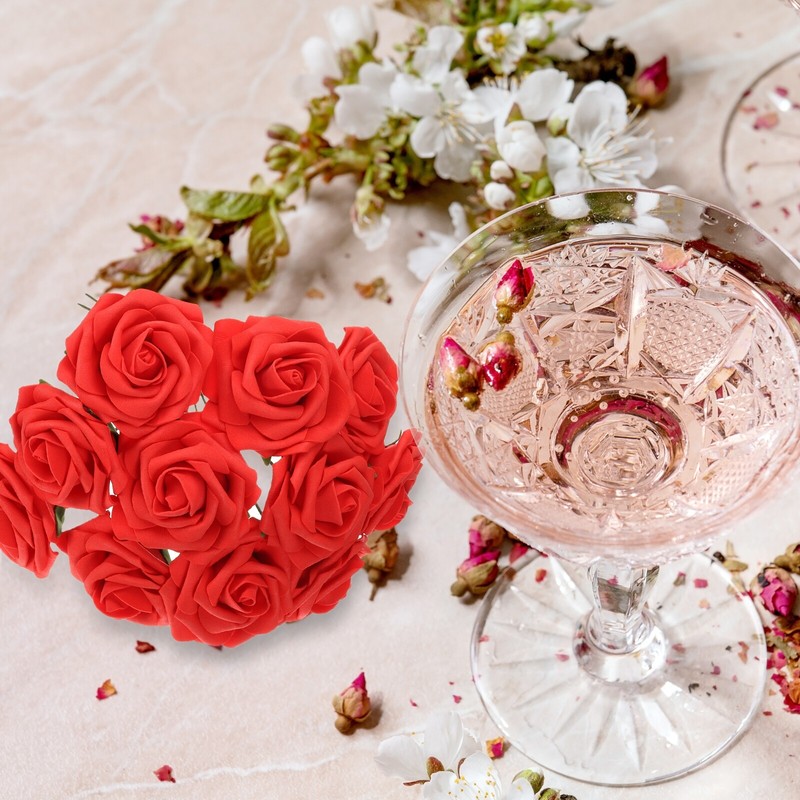 25pcs Foam Roses Artificial Flower Fake Roses with Stems, Rose gallery