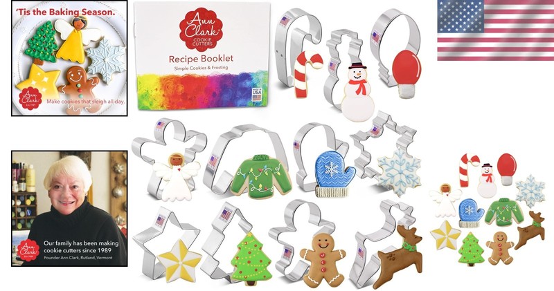 Gingerbread, Reindeer & More: 11-Pc Christmas Cookie Cutters for Creative Baking gallery