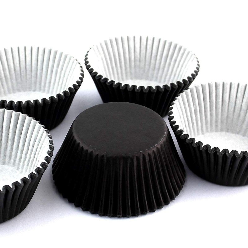 100 PCS Black Standard Size Cupcake Liners Paper Baking Cups Muffin Wrapper gallery
