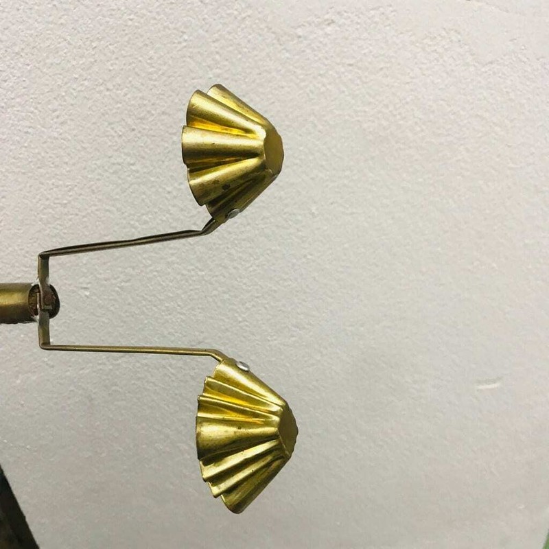 Brass Mold Krathong Tong Gold Thai Traditional Dessert Snack Wood Handle (2Cups) gallery