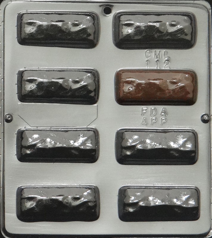 Coconut Bar 1 1/8″ x 3″ Chocolate Candy Mold Candy Making 112 NEW
