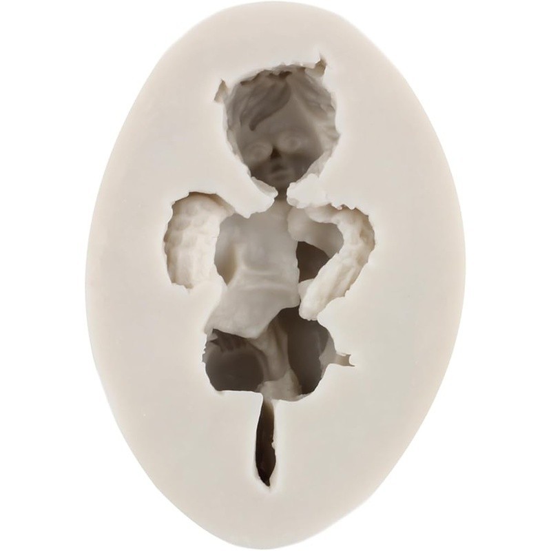 6pcs Angel Baby Fondant Molds Food Grade Silicone Candy Chocolate Cake Decor New gallery