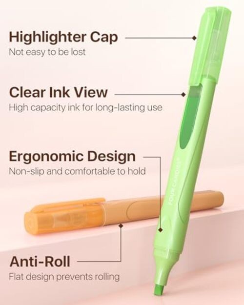 Cute Pastel Highlighters, 10 PCS Highlighters Assorted Colors, Soft Chisel gallery