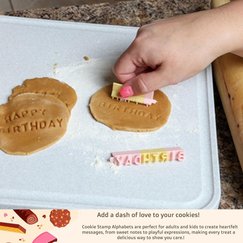 Cookie Stamps Fondant Letter Stamps - Alphabet, Numbers & Symbols, DIY Fondant E gallery