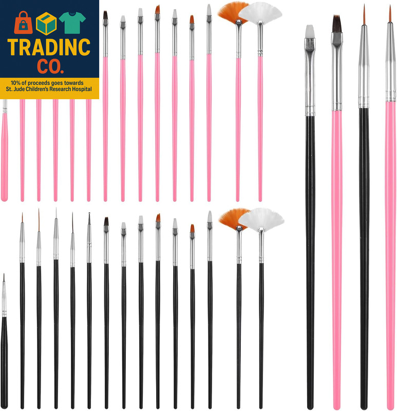 30 PCS Cake Decorating Brushes, Cookie Paint Brushes Food Safe Paint Brushs Kit