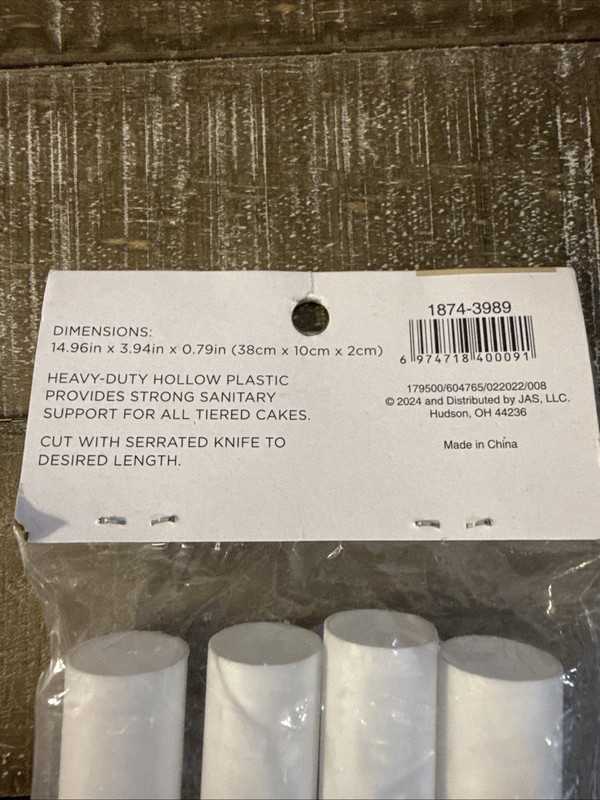 Stir 4 Piece Plastic Dowel Rods Cake Support gallery