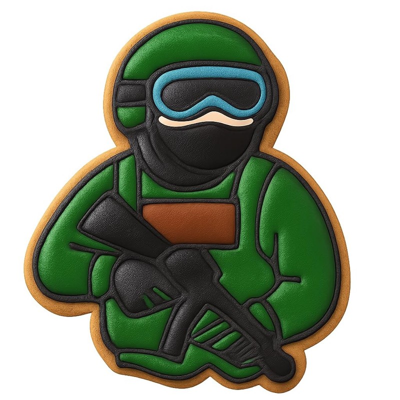 Military Operative Cookie Cutter 4×3.2″ Adventure Kitchen Fun