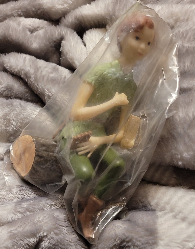 Wilton Cake Topper Peter Pan 6in Character Hard Plastic Hong Kong 1972 Vintage