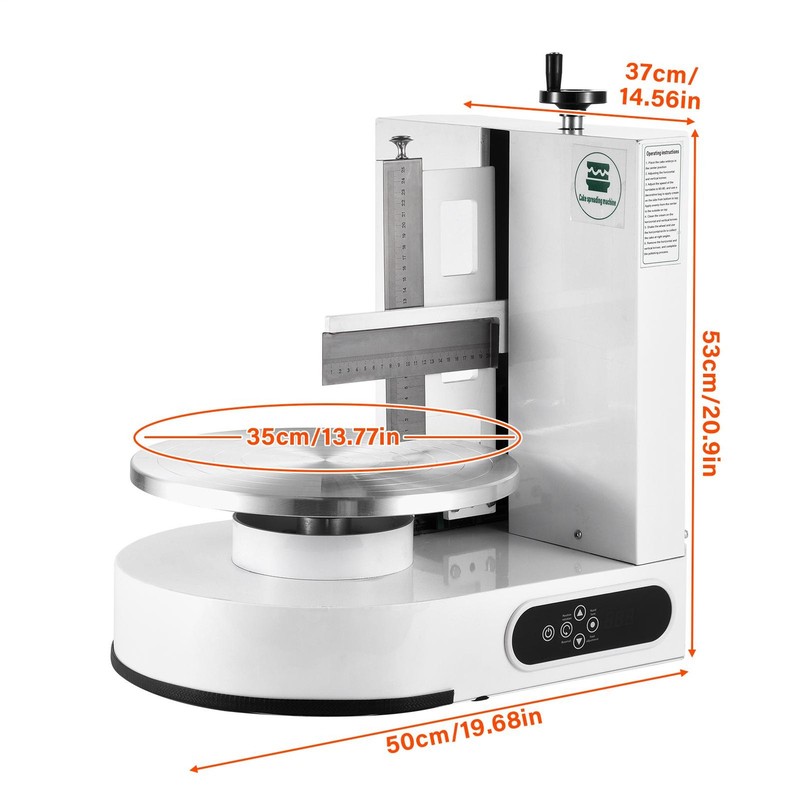 4"-12" Cake Decorating Machine Semi Automatic Cream Butter Coating Machine gallery