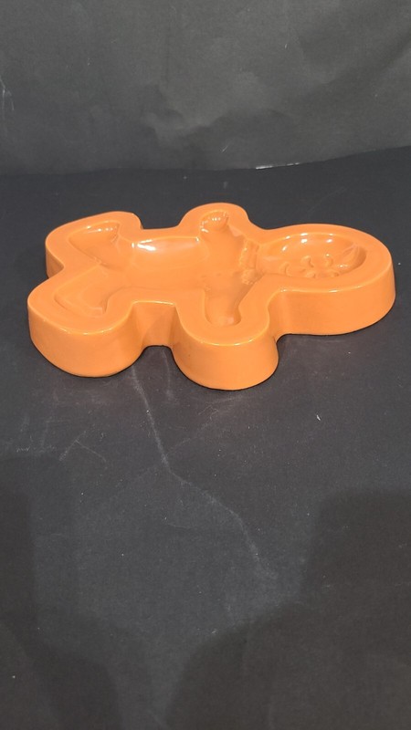 Vtg Cuisine Concepts Terracotta Gingerbread Man Spoon Rest Cookie Press NO BOX gallery