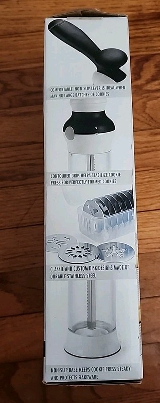 Oxo Good Grips Cookie Press With Disk Storage Case! NEW! gallery