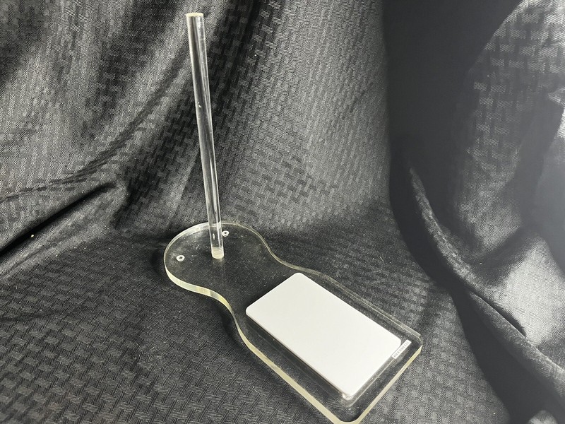 Clear Acrylic BAGEL DONUT Stand Holder Sticker and CHEESE BOARD - in BOX gallery