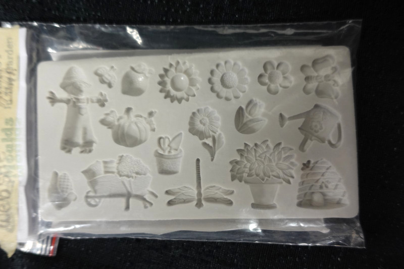 Alphabet Moulds AM051 - In the Garden chocolate candy fondant mold / NEW gallery