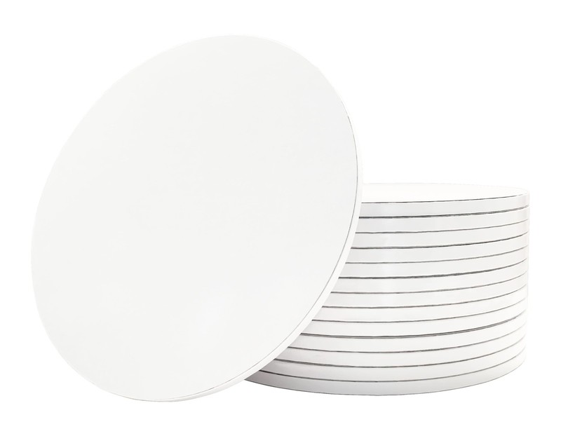 12 Inch Cake Drums, 14 PCS Cake Drums 12 Inch Round, White Cake Boards, 10mm …