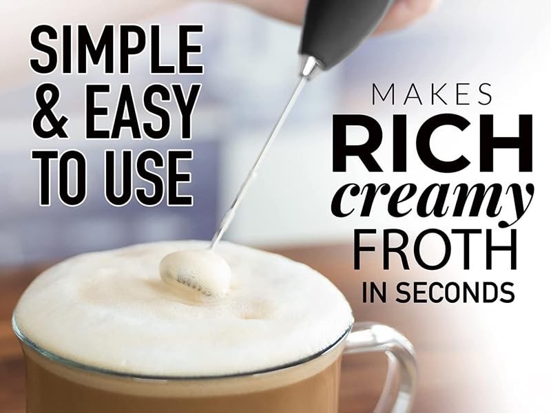 FLIPNEX Household Small Handheld Mini Egg Beater Automatic Cream Beater Coffe... gallery