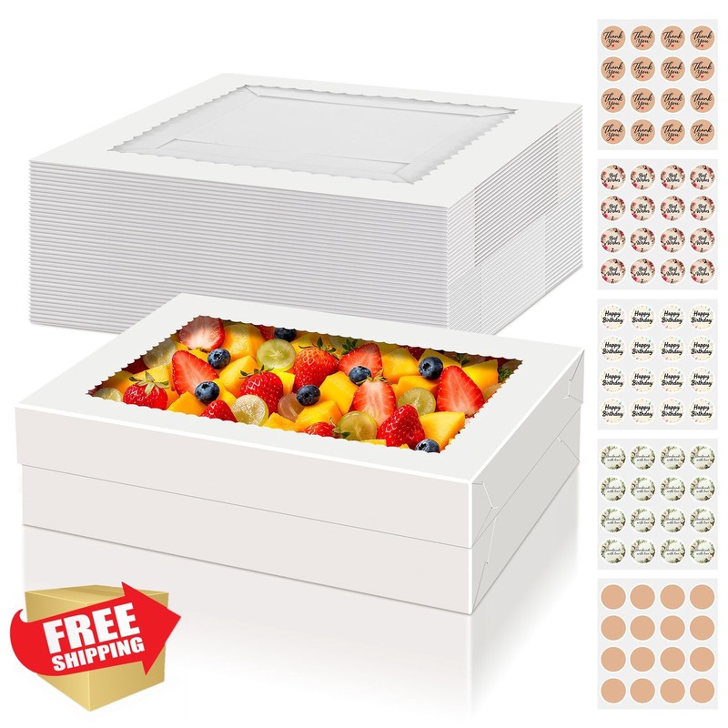 Essenya 14X10X4 Inch Cake Boxes 15 Pcs