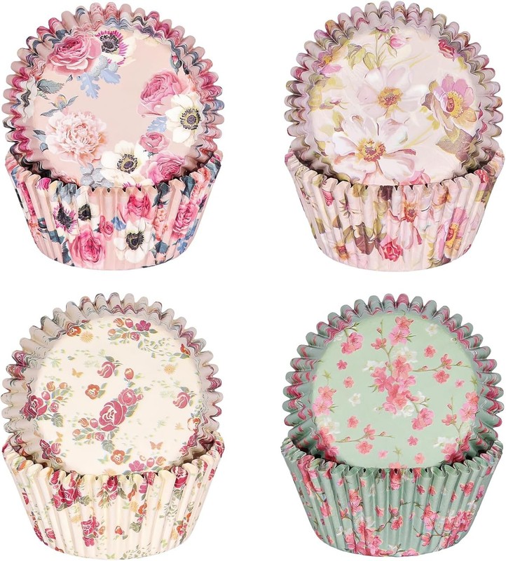 Standard Cupcake Liners 100 Pack Colorful Paper Baking Cups Food Grade