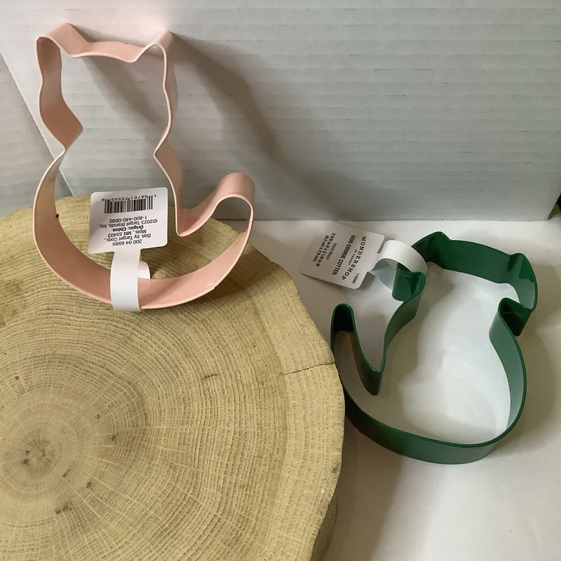 Cat & Dog Cookie Cutter Wonder shop Lot Of 2 Stainless Steel gallery