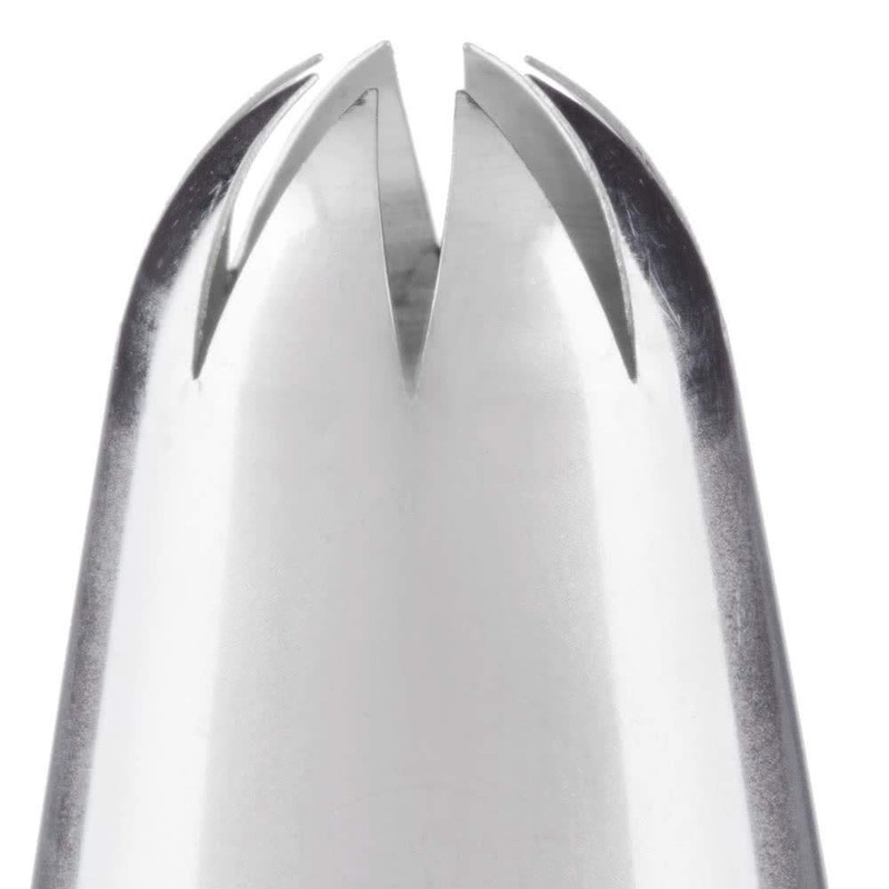 #856 Deep Closed Star Pastry Tip - Stainless Steel gallery