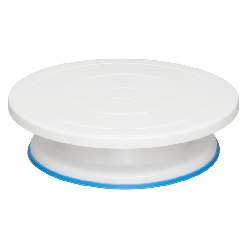 608 11″ Revolving Plastic Cake Turntable / Stand with Non-Slip Base