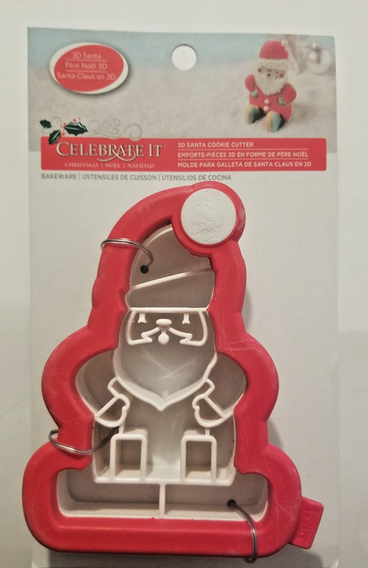 3D Santa Cookie Cutter Holiday Baking Celebrate It