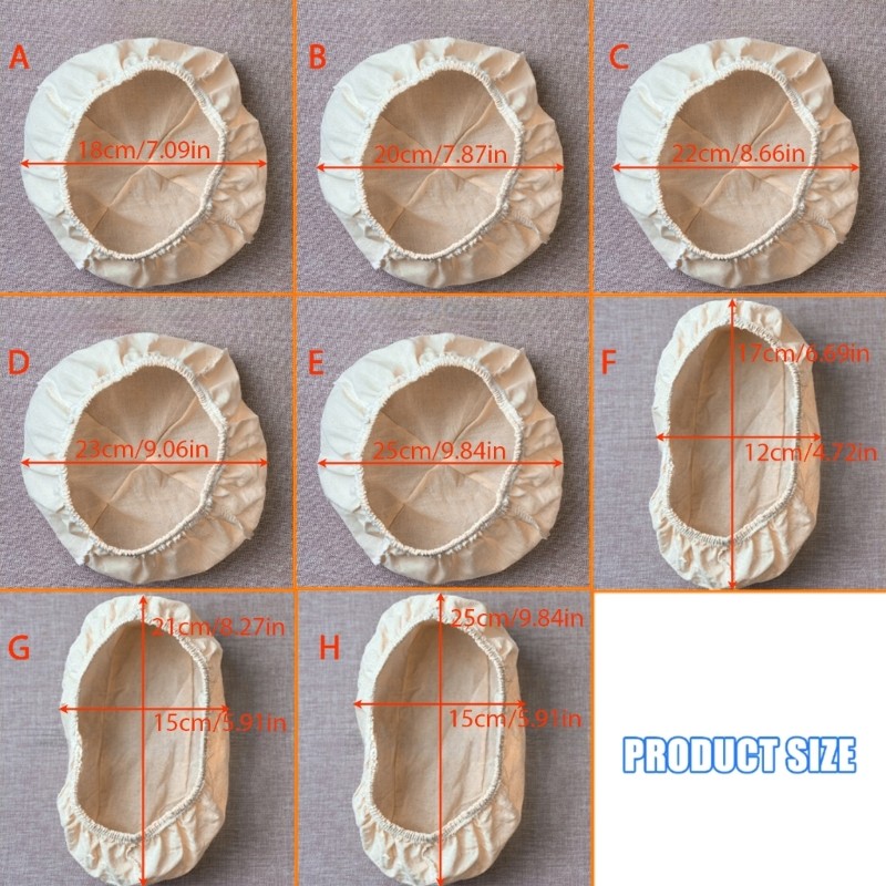 Pack Of 5 Functional Bread Proofing Basket Liners For Dough Rising And Baking gallery