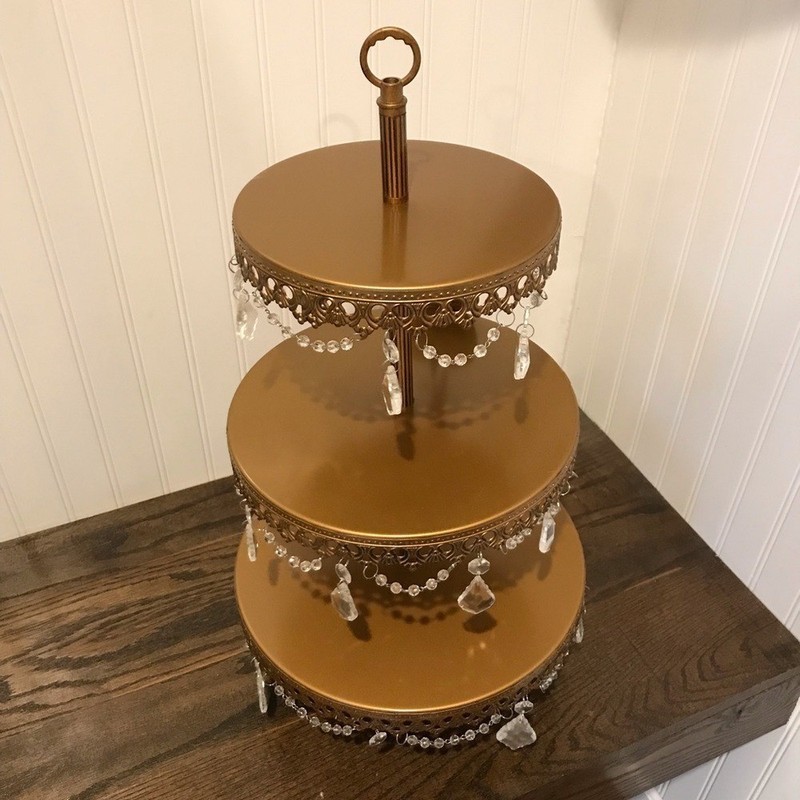 Elegant Gold Tiered Dessert Stand gallery